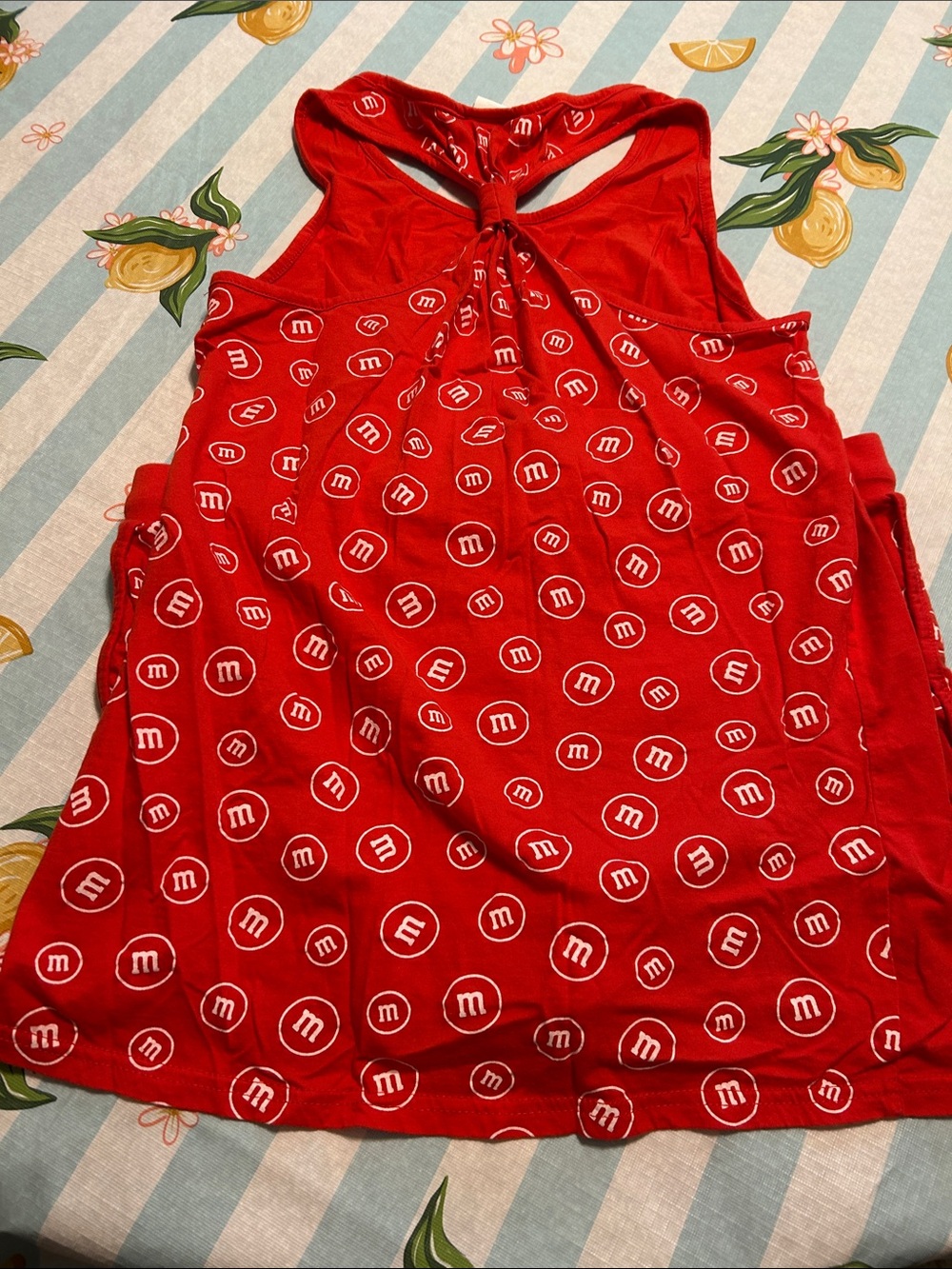 M&M'S Red Racerback Tank and Printed Shorts Pajama Set - Picture 6 of 6